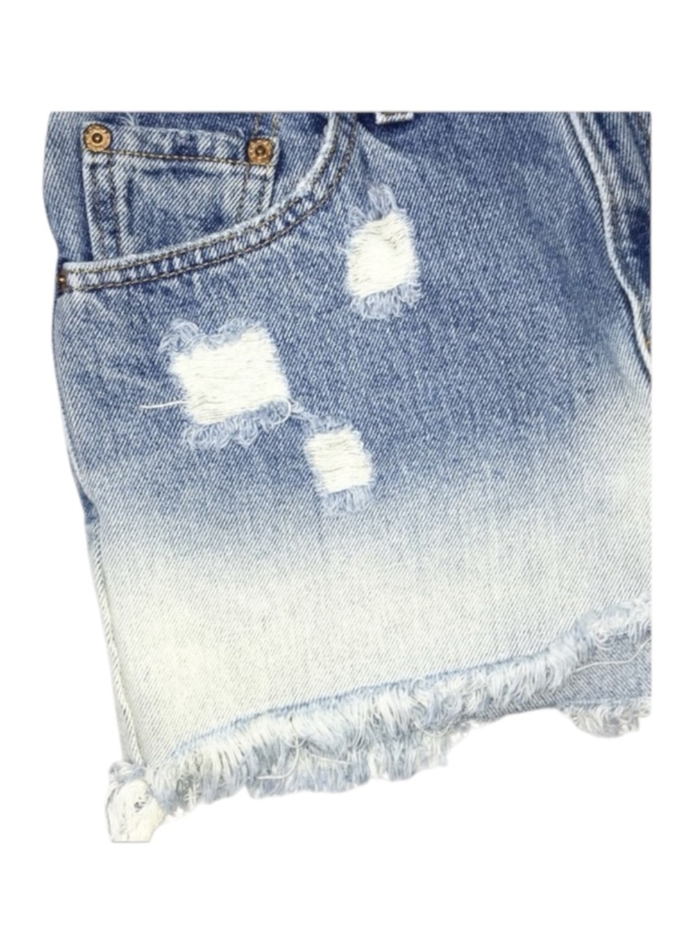 new LF Furst of a Kind ✿ Levi's® 517’s® Floral Trim Cut Off Denim Jeans Short ✿ - Picture 7 of 16